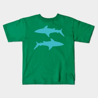 Blue Shark Pisces Kids T-Shirt